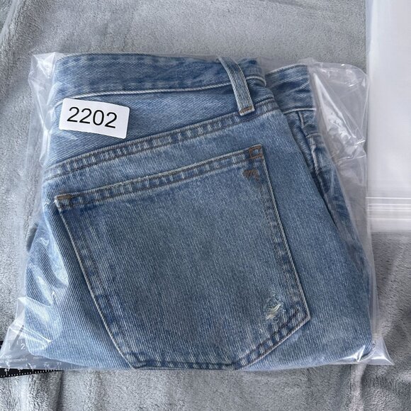 Madewell Jean Shorts Womens Size 29 Relaxed Denim Distressed High Rise Blue - Picture 9 of 9